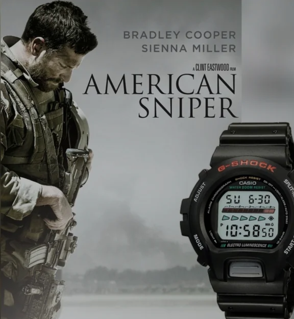 Casio G-Shock DW6600C-1V in American Sniper (Bradley Cooper)